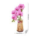 RoboTime 3D wooden puzzle Purple Orchid
