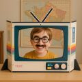 Vilac Wooden theater Retro television