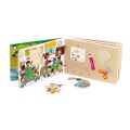 Vilac Wooden puzzle book Activities