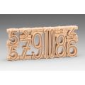 Wissner Wooden set of stacking numbers 11 pcs
