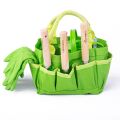 Bigjigs Toys Garden tool set in canvas bag green