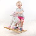 Bigjigs Toys Wooden rocking horse with flowers
