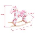 Bigjigs Toys Wooden rocking horse with flowers