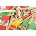 Jeujura 180 Pieces Wooden Construction Set Big Farm