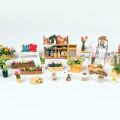 RoboTime 3D wooden jigsaw puzzle Miniature house Garden terrace
