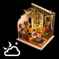 RoboTime 3D wooden jigsaw puzzle Miniature house Garden terrace