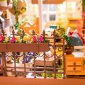 RoboTime 3D wooden jigsaw puzzle Miniature house Garden terrace