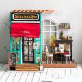RoboTime 3D wooden jigsaw puzzle Miniature house Cafe