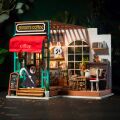 RoboTime 3D wooden jigsaw puzzle Miniature house Cafe