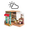 RoboTime 3D wooden jigsaw puzzle Miniature house Cafe