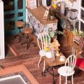 RoboTime 3D wooden jigsaw puzzle Miniature house Cafe