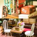 RoboTime 3D wooden jigsaw puzzle Miniature house Cafe
