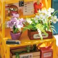 RoboTime 3D wooden jigsaw puzzle Miniature house Blooming spring
