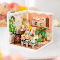 RoboTime 3D wooden puzzle miniature house Fresh Flower Florist