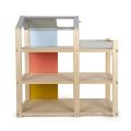small foot Doll house with furniture, natural