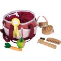 small foot Horse Care Set with Bag Red