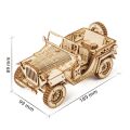 RoboTime 3D wooden puzzle Military jeep