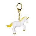 Mojo Keychain Unicorn in jump yellow
