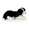 Rappa Plush dog border collie lying 45 cm ECO-FRIENDLY