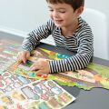 Petit Collage Reusable stickers with Cars and Machines scene