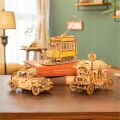 RoboTime 3D wooden puzzle Historical tram