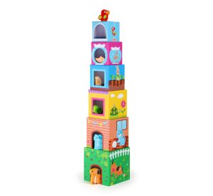 small foot Dice tower with wooden animals