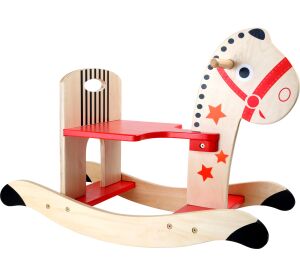 small foot Wooden rocking horse star