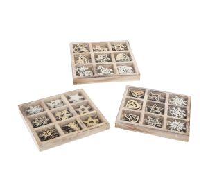 small foot Set of wooden Christmas ornaments 108 pcs