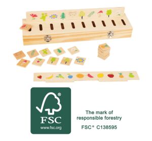 small foot Wooden motor puzzle educational sorting