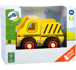 Small Foot Wooden Construction Vehicle
