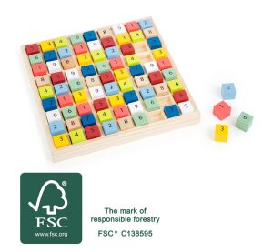 Small Foot Wooden Sudoku Colored Cubes