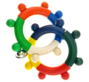 Hess Rattle two rings coloured