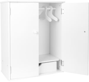 small foot Doll wardrobe white