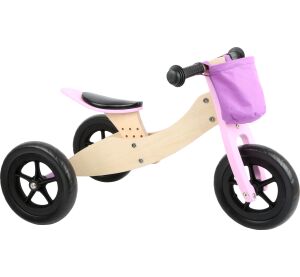 small foot Maxi 2in1 wooden pushchair pink