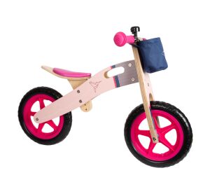 small foot Wooden bouncer Hummingbird pink