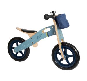 small foot Wooden bouncer Airplane blue