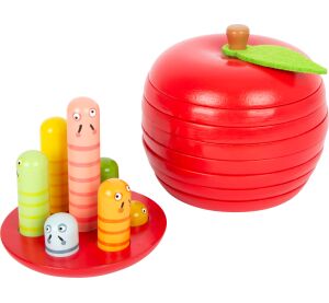 small foot Jigsaw apple with worms