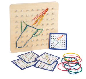 small foot Wooden board Geoboard