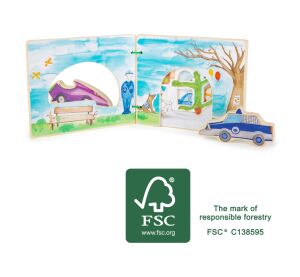 Small Foot Wooden Police Book