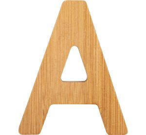 small foot Bamboo letter A