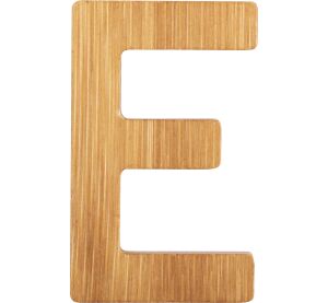small foot Bamboo letter E