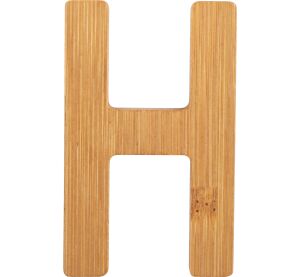 small foot Bamboo letter H