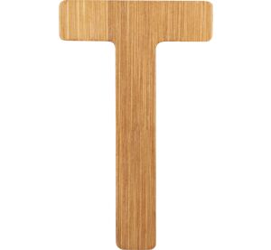 small foot Bamboo letter T