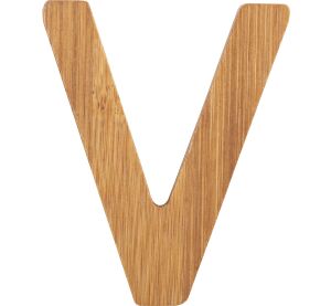 small foot Bamboo letter V