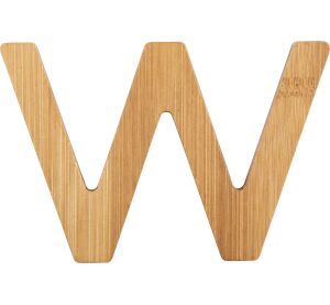 small foot Bamboo letter W
