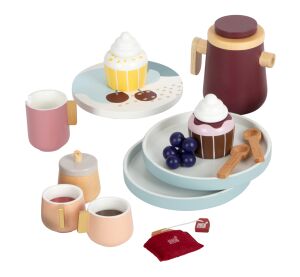 small foot Tea and coffee set Tasty