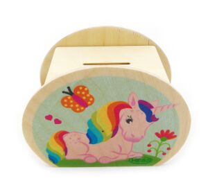 Hess Wooden Treasure Box Unicorn