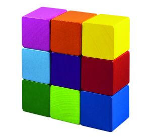 Detoa Colored cubes 9 pcs