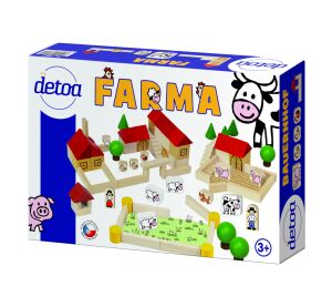 Detoa Wooden Construction Set Farm 100 pieces
