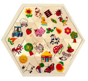 Hess Mosaic Farm Puzzle 24 pieces